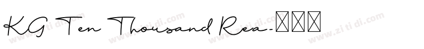 KG Ten Thousand Rea字体转换 KG Ten Thousand Rea字体转换